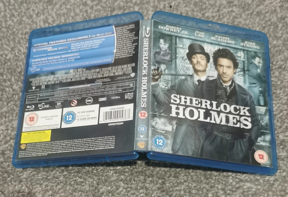 Sherlock Holmes Blu-Ray Disc Mystery Detective Film Robert Downey Jr - Image 1 of 1