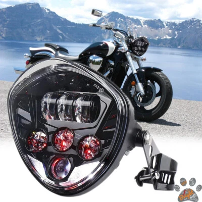 Motorcycle 7" LED Headlight Bracket For Ducati Monster 659 795 797 1100 1200 - Image 1 of 4