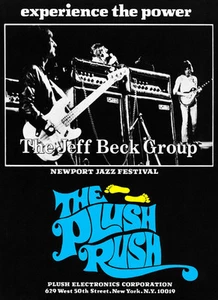 Jeff Beck Group - The Plush Rush - Newport Jazz Festival - 1970 Poster - Picture 1 of 1