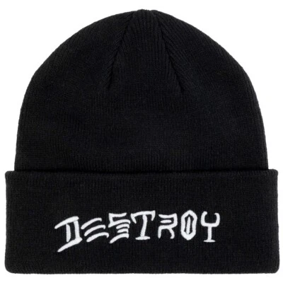 Thrasher Destroy Black Beanie - image 1 of 2