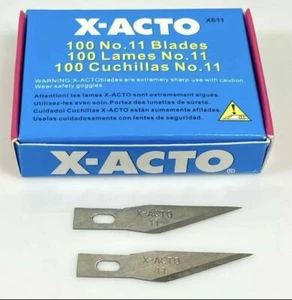 100 pcs for X-ACTO Knife Scoring Sharp Blades EXacto Set Pack Hobby Crafts Arts - Picture 1 of 6