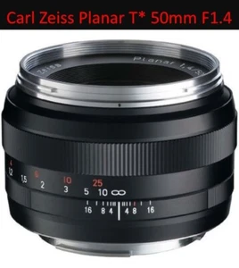 Carl Zeiss Planar T* 50mm F1.4 ZE for Canon EF Black in Box - Picture 1 of 8