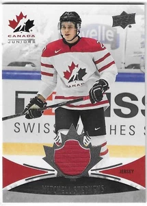 2016 UPPER DECK TEAM CANADA JUNIORS MITCHELL STEPHENS GAME-USED JERSEY #117 - Picture 1 of 2