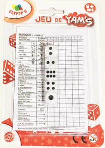 Jeu De Yam's 5 Dés + Bloc 6+ ans - Envoi en suivi - Imagen 1 de 1