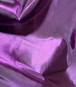 Iridescent Eggplant Purple - Faux Silk Taffeta Fabric - Picture 1 of 3