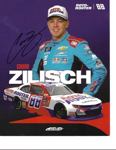 CONNOR ZILISCH Autographed Signed 2025 Hero Card NASCAR Racing 8X10 ROTO ROOTER - Picture 1 of 1
