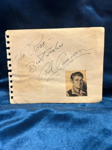 ROD CAMERON "Panhandle" / Louise Erickson "Rosie The Riveter" Signed Auto Page - Picture 1 of 2