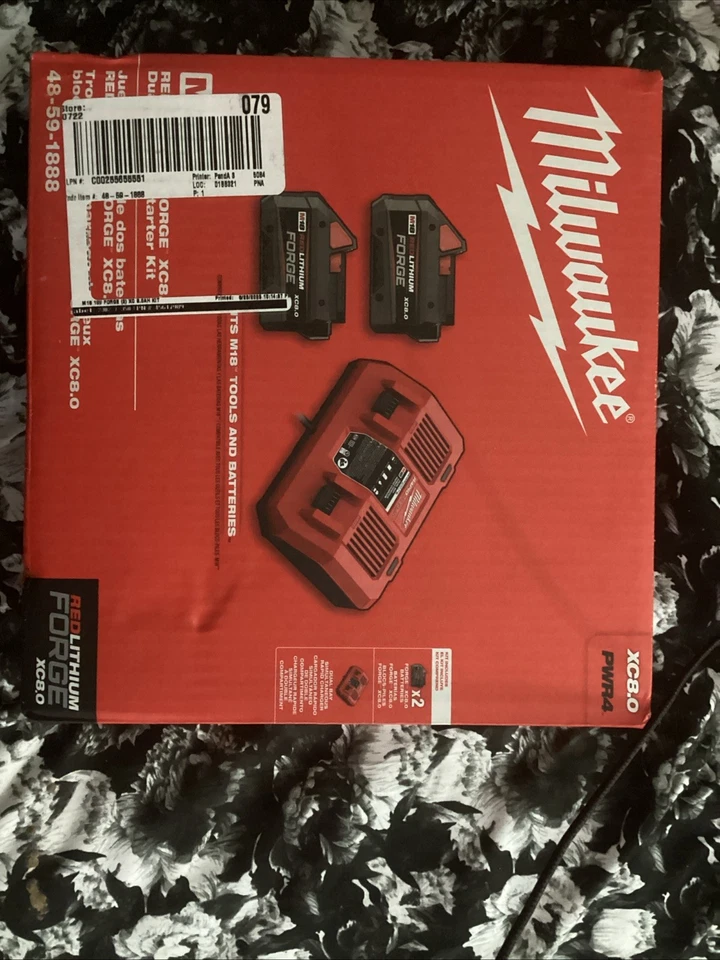 NEW Milwaukee M18 48-59-1888 Forge Kit 8AH Batteries Dual Rapid Charger 8ah -NEW - Image 1 of 1