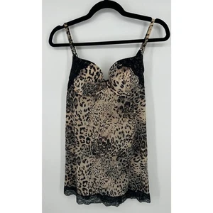 Victoria's Secret camicia da notte slip abito stampa ghepardo 34c - Foto 1 di 6