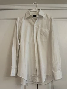 Giorgio Armani men’s solid cotton dress shirt size 39 15.5 US  - Picture 1 of 8