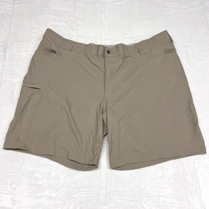 Duluth Trading Shorts Mens 48 Khaki Beige Nylon Chino Stretch Performance - Picture 1 of 8