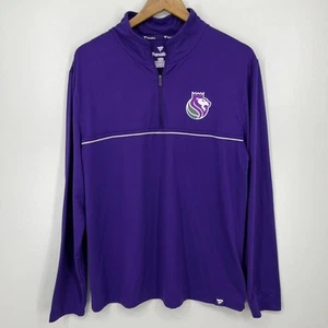 Sacramento Kings Pullover Sweatshirt Men's Size L Purple NBA Basketball Fanatics - Picture 1 of 11
