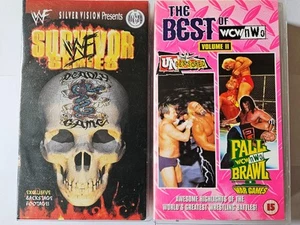 WWF: Survivor Series & The Best of WCW/NWO Volume II - Wrestling VHS Tapes - Foto 1 di 2