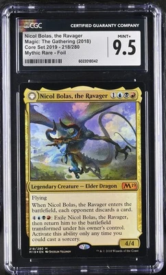 NICOL BOLAS, THE RAVAGER 2019 Core Set Foil Mythic CGC 9.5 MTG - Image 1 of 2