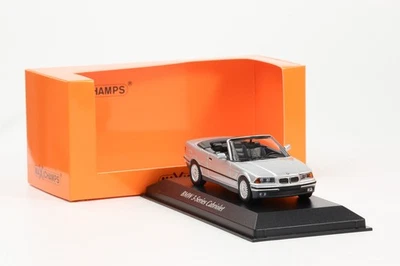 1:43 Minichamps BMW 3-Series Cabriolet E36 1993 Argento Maxichamps - Immagine 1 di 4