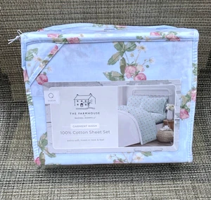 Shabby Chic The Farmhouse by Rachel Ashwell Wild Berry QUEEN Sheet Set 4pc - Picture 1 of 10