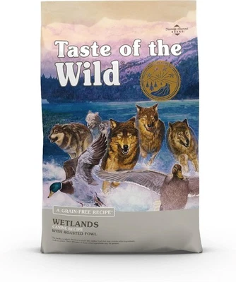 Taste of the Wild Wetlands Canine Recipe Roasted Fowl Dry Dog Food, 28 lb Bag