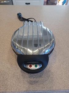 De colección VillaWare 2003 Gofrera Hierro Cromo Clásico Belga EE. UU. Probado Funciona - Imagen 1 de 6