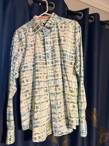 Men Robert Graham Long Sleeve Shirt Sz XL - Picture 1 of 8