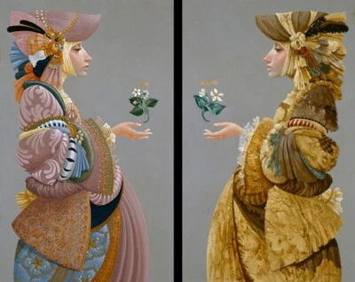 James Christensen- Two Sisters Lithograph Print - Mint - Image 1 of 3