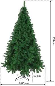 ALBERO DI NATALE PINO VERDE REALISTICO SUPER FOLTO 150 180 240 CM - Imagen 1 de 48