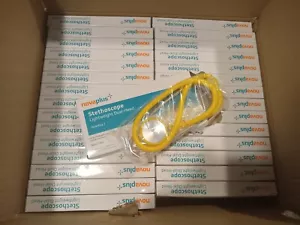 30 Count Kerma NovaPlus Stethoscope, Lightweight Single-Head, Yellow. Classroom - Picture 1 of 8