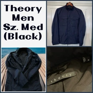 Theory Jacket Men M Black Yost and Fuel Jacket Wind Breaker Minimalist Designer - Picture 1 of 11