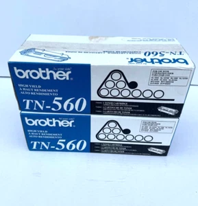 Lot of 2 Brother Toner High Yield TN-560 Cartridge Expired - Picture 1 of 5