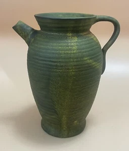 Jarra redonda Weller Pottery Green Fleron circa 1927-1933 - Imagen 1 de 24