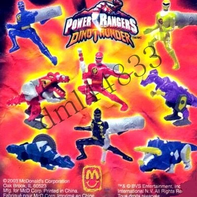 2003 McDonalds MIP Power Rangers  Complete Set - Lot of 8,  3+ - Image 1 of 2
