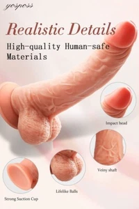 Flexible Lifelike Huge Realistic9 Inch, with Strong Suction-Cup Women Toys - Picture 1 of 3