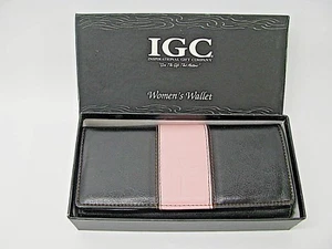 GELDBÖRSE DAMEN CLUTCH ACCESSOIRES 3 FARBEN BLAU PINK GRÜN KREUZ IN DER MITTE NEU I - Bild 1 von 10