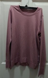 Lululemon sz Large mauve pink rose long sleeve shirt athletic top - Picture 1 of 4