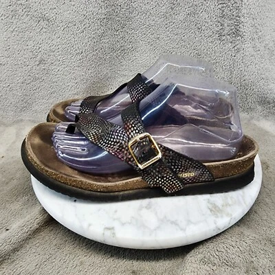 Zapatos Mephisto Mujer Talla EU 40 US 10 Negro Sandalias Sin Cordones *Leer* Foto 1 de 4