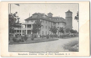 Verwaltungsgebäude, Zarephath Akademie (Feuersäule) NJ antike Postkarte - Bild 1 von 2