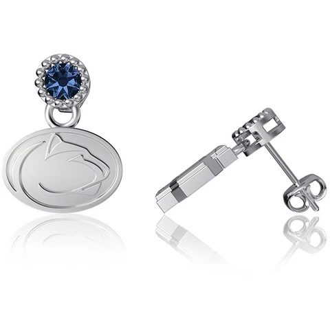 Dayna Designs Penn State Nittany Lions Silver Halo Earrings Cover