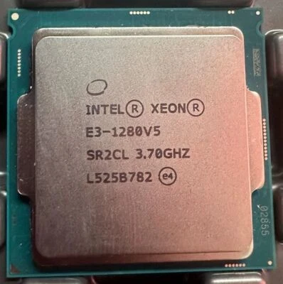 Intel Xeon E3-1280 V5 SR2LC LGA-1151 CPU Processor 3.70 - 4.00GHz 4-Core 8MB 80W - Image 1 of 2