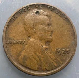 1925-S Lincoln Wheat Cent - Coin As Shown - Ships Free 28Q - Picture 1 of 2