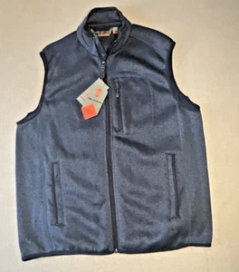 Chaleco Free Country Para Hombre Talla Grande Azul Cremallera Completa Polar Suéter Nuevo Con Etiquetas - Imagen 1 de 9