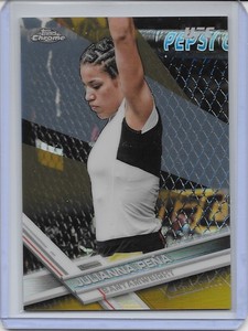 JULIANNA PENA 2017 Topps Chrome UFC Gold Refractor 49/50 #51 Ref MMA 