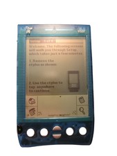 Handspring Visor Deluxe Translucent Blue Portable PDA Organizer Palm Pilot WORKS