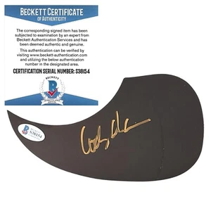 Cody Alan Signed Acoustic Guitar Pickguard Beckett BAS COA Country Music - Picture 1 of 5
