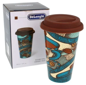 Tazza da Latte CERAMICA per Cappuccino Caffè Bicchiere Decorata Termica Colorata - Foto 1 di 7