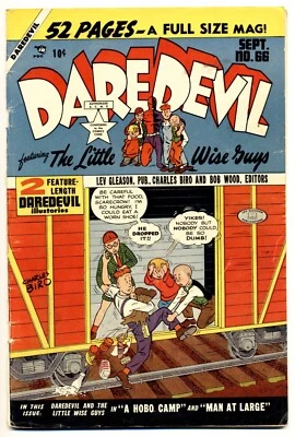Daredevil Comics #66 en muy buena condición, arte de Norman Maurer, cómics de Lev Gleason 1950 Foto 1 de 2