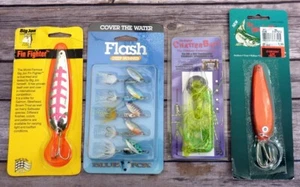 Angelköder Set 4 Fin Fighter Flash Chatter Bait Illuminator Süßwasserköder - Bild 1 von 7