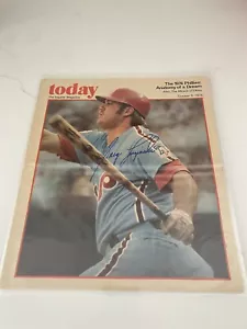 Greg Luzinski PHILADELPHIA INQUIRER TODAY NEWSPAPER 1976 PHILLIES Signed Auto - Picture 1 of 2