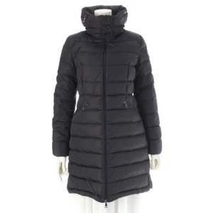 MONCLER 16 años FLAMMATTE Flammette Chaqueta con Capucha Larga Plumón Exterior Negro 0 - Imagen 1 de 18