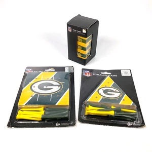Green Bay Packers NFL Football Game Lot Tic-Tac-Toe, Pyramid & Team Tower -Wood - Picture 1 of 8