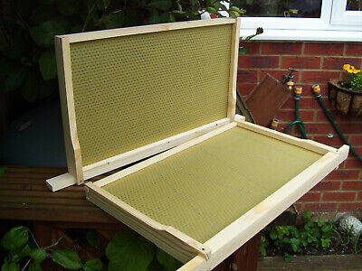 DN4 & SN4 National/WBC Frames With Wired Beeswax Foundation. Assembled 10 X Each • 120.58€
