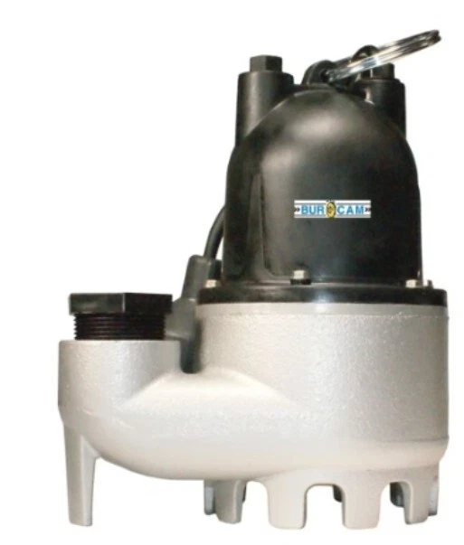 Bomba de sumidero sumergible de hierro fundido resistente Bur-Cam de 1/3 HP con arranque-parada automática Foto 1 de 1